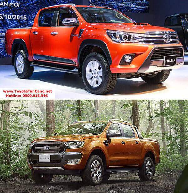 Nên mua Toyota Hilux 2016 hay Ford Ranger 2015 ?