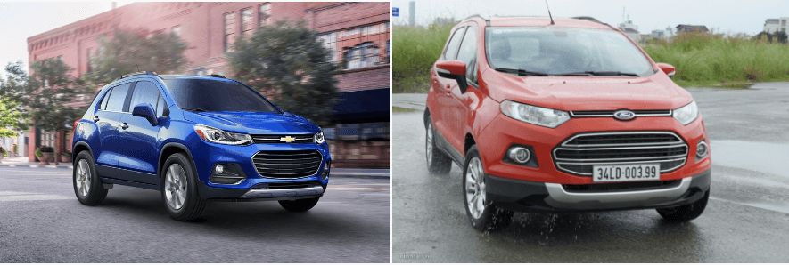 So sánh Ford Ecosport và Chevrolet Trax : Ngoại thất xe