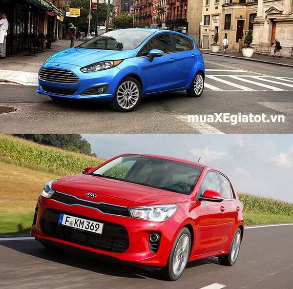 So sánh Ford Fiesta và Kia Rio 2017 (Đầu xe)