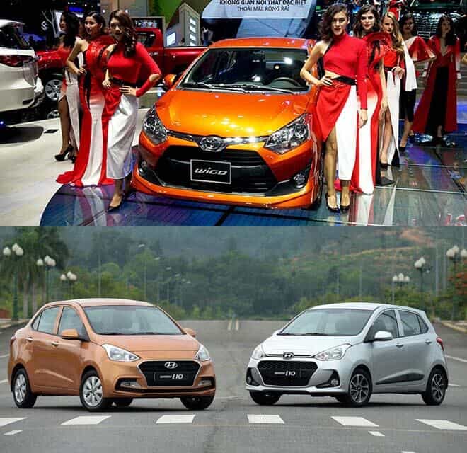 So sánh Toyota Wigo và Hyundai Grand i10 2019