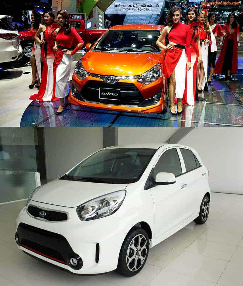 So sánh xe cỡ nhỏ Toyota Wigo và Kia Morning tại Việt Nam