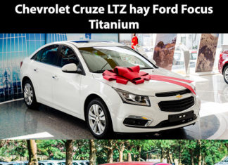 So sánh Ford Focus 1.5L Ecoboost và Chevrolet Cruze LTZ