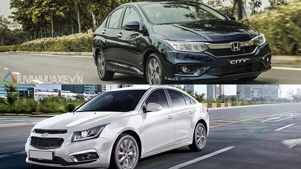 So sánh Chevrolet Cruze và Honda City 2018