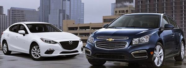 So sánh Chevrolet Cruze và Mazda3