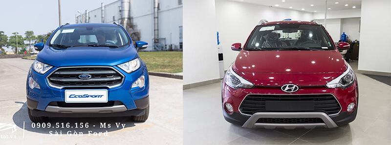 So sánh Ford Ecosport và Hyundai i20 Active
