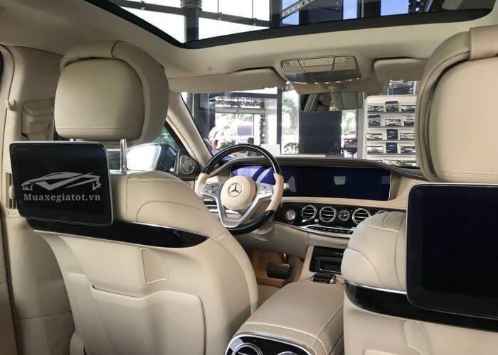 màn hình gối đầu mercedes s450 luxury 2018