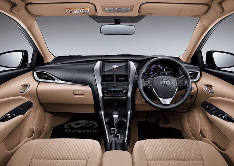 Nội thất và tiện nghi xe Toyota Vios 2019 (Muaxegiatot.com)
