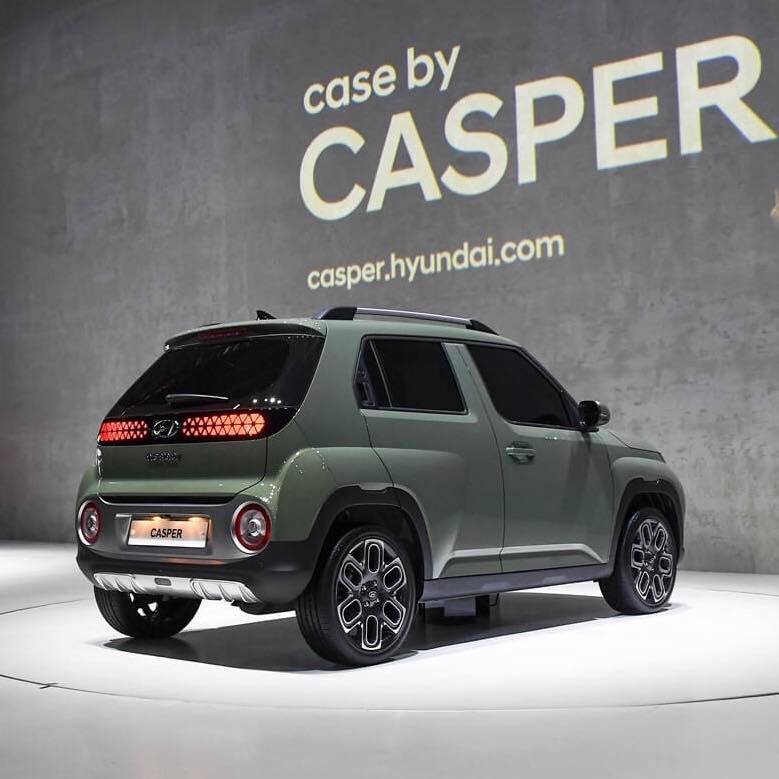 Đèn hậu Hyundai Casper 2022 dạng lưới.