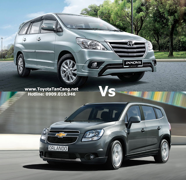 So sánh Chevrolet Orlando và Toyota Innova 2015 : Cuộc chiến không cân sức