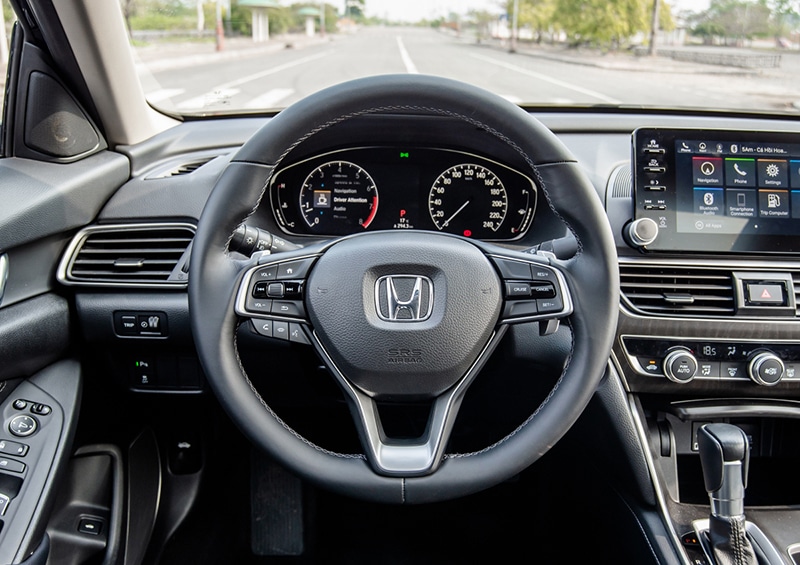 Honda Accord 2023 với khoang lái có độ hoàn thiện tốt.