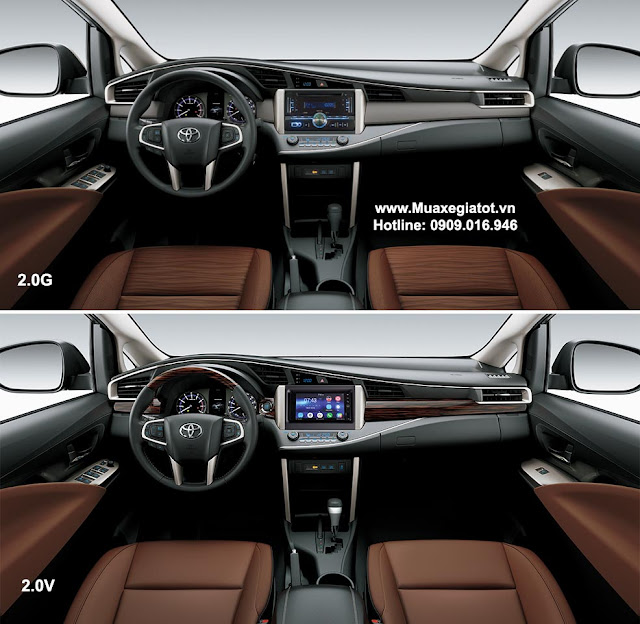 Nên chọn Toyota Innova 2016 phiên bản G hay V hộp số tự động ?