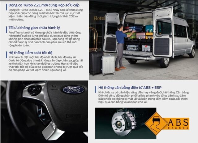 Ford Transit MID 2023 (bản tiêu chuẩn): Giá bán KM 04/2024, Thông số xe